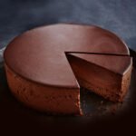 Rich and creamy chocolate mousse cake with a smooth glossy finish — low-carb, diabetic-friendly, and keto-approved dessert option