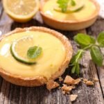 diacureclinic keto lemon tart diabetic friendly low carb gluten free dessert fresh lemon slice mint leaf healthy sweet treat