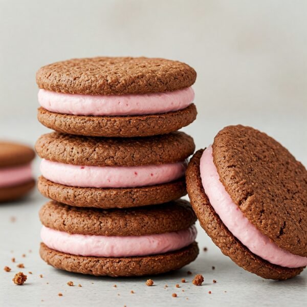 Strawberry Cookie Cream Sandwich (6 Pcs) 🥑🩸🌿