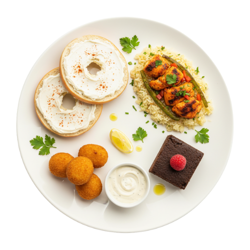 Keto meal plate for diabetes diet with low carbs, high fat, healthy vegetables, diabetic friendly nutrition, low glycemic keto food for blood sugar control